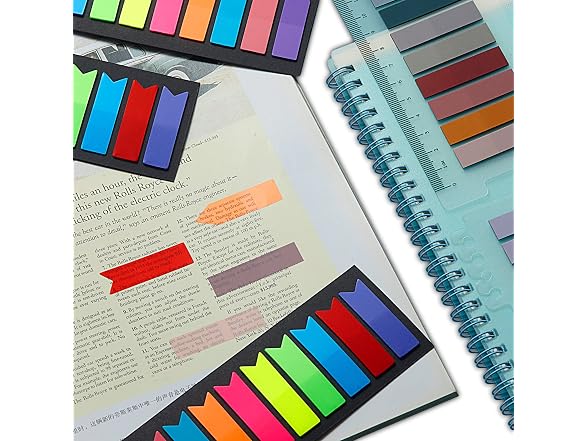 SIXRARI 1600 Pieces Page Markers Sticky Index C