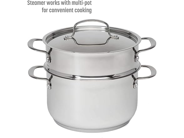 Goodful 12-Piece Classic Stainless Steel Cookware Set 