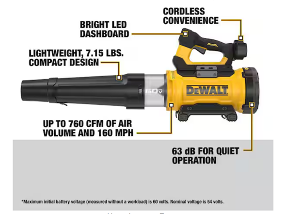 Dewalt DCBL777B FLEXVOLT 60V MAX Blower