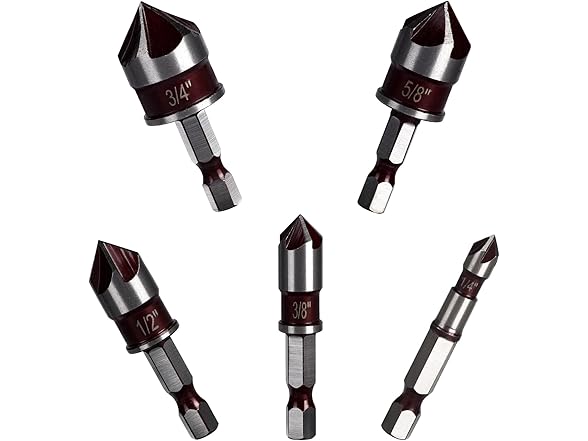 Funnytek AAP-Tool-142 5Pcs Countersink Bit
