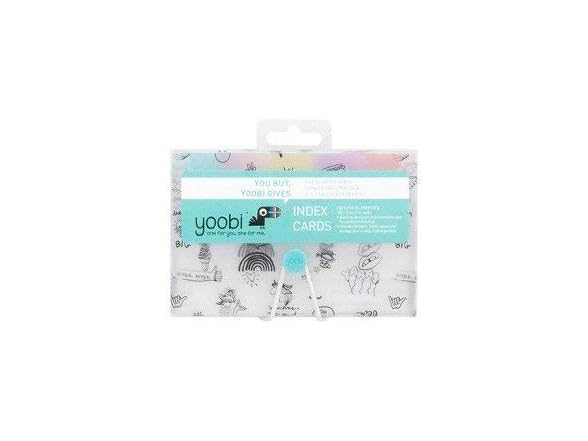Yoobi Clear Doodled Index Card Case