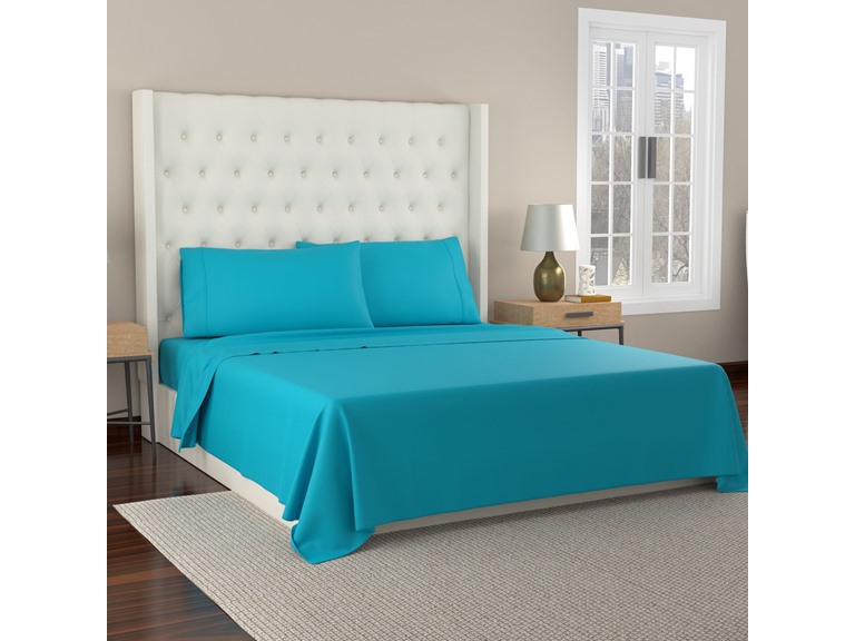 300TC Organic Cotton Percale Sheet Set - Gallery 10