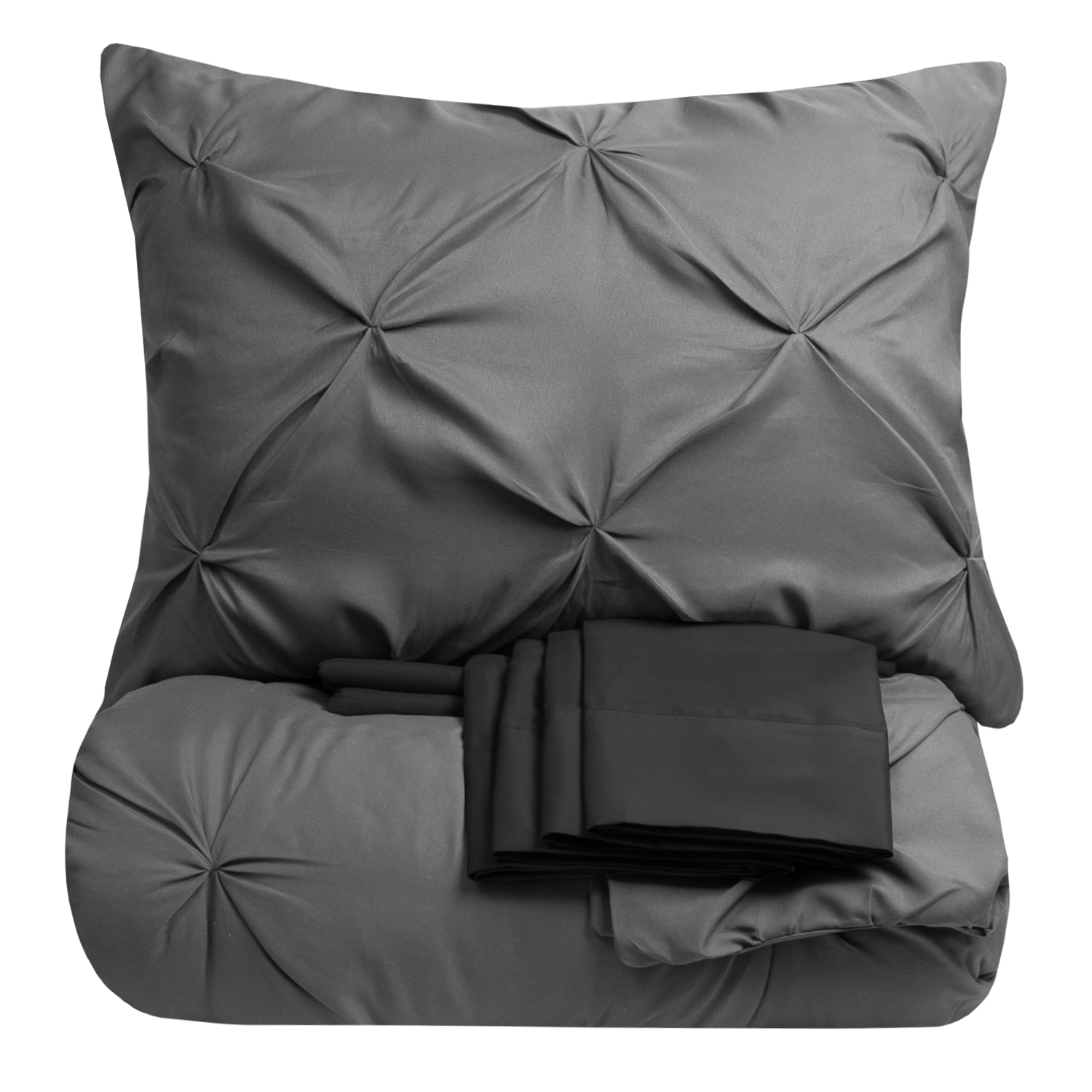 9-Piece Pinch Pleated Down Bedding Set - Gallery 4