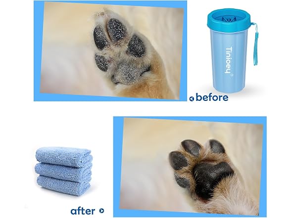 Tinioey Dog Paw Cleaner for Large Dogs, Dog Paw