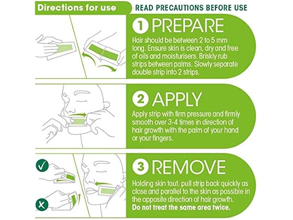 Nad's Facial Wax Strips