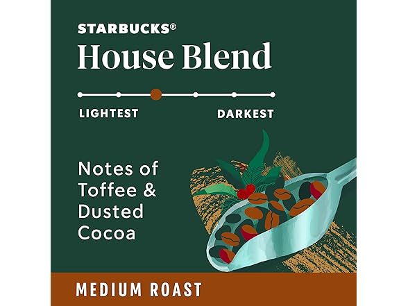 10CT Starbucks K-Cup Coffee Pods, Medium Roast