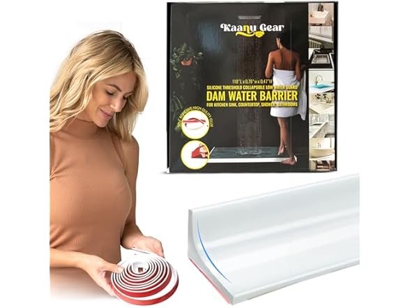 118 Inch Collapsible Shower Threshold Water Dam