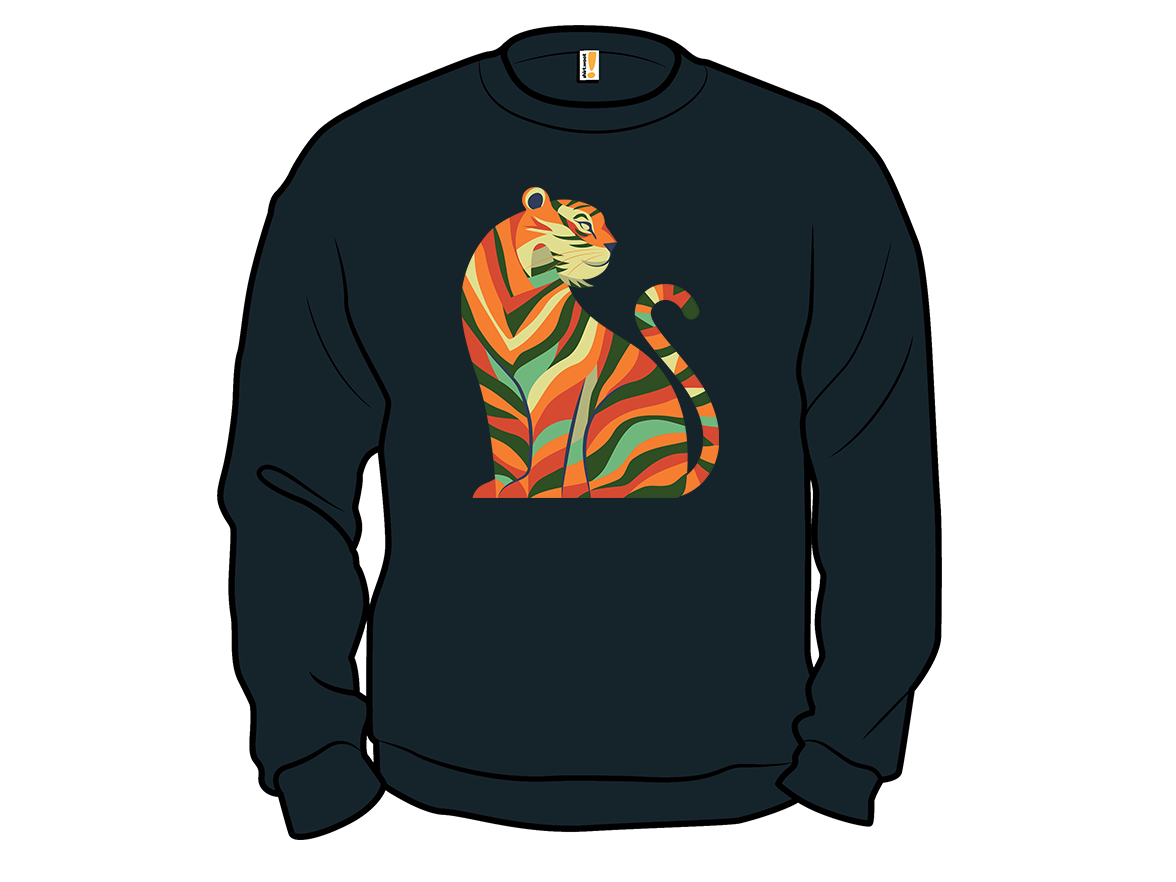 Abstract Tiger Sitting - Gallery 11