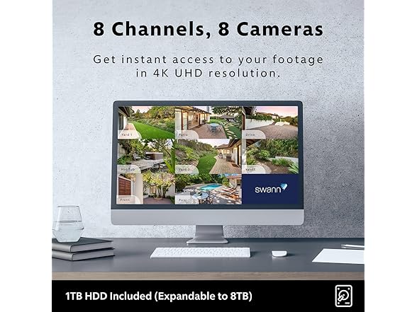 Swann 8-CH AdvancedX Wired NVR 4K Security Camera System