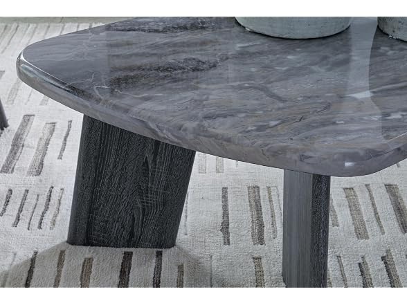 Ashley Bluebond Table Set 3pc Gray