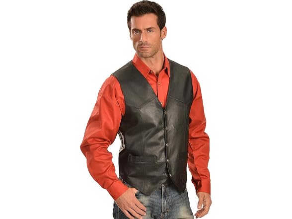 Scully Men (XXL) Lambskin Snap Front Vest