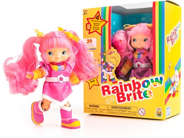 Rainbow Brite 5.5-inch Tickled Pink Poseable Doll