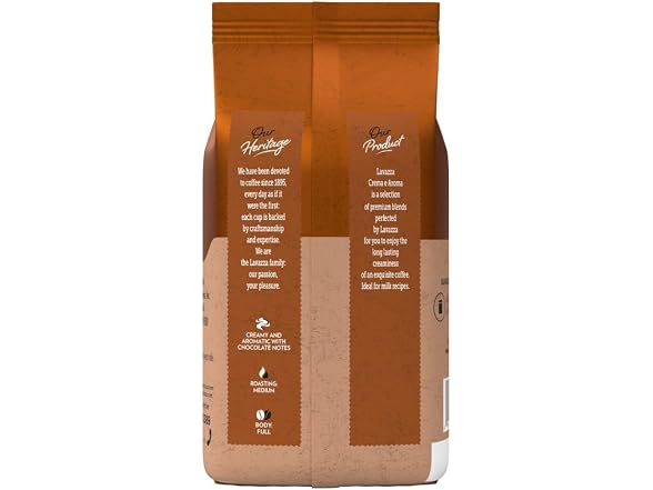 2PK Lavazza Crema E Aroma Whole Bean Coffee