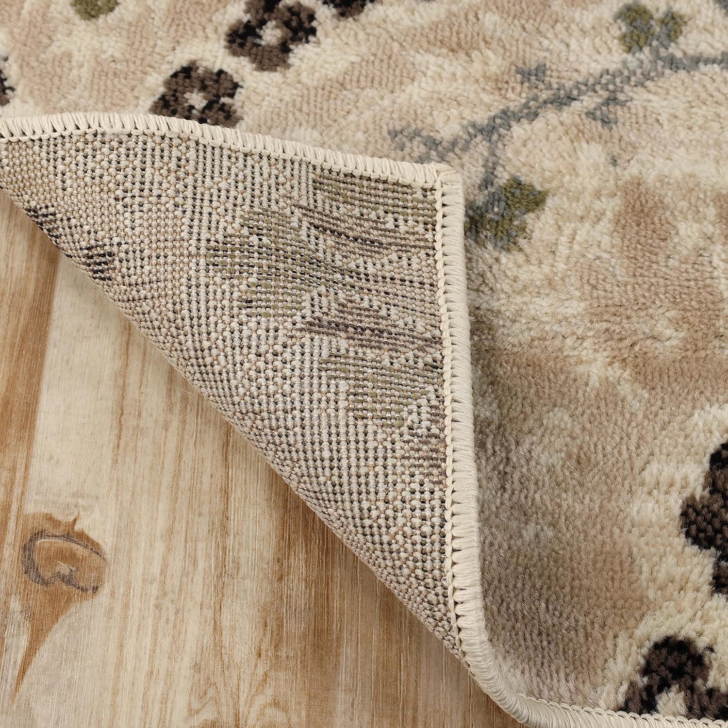 Superior Rustic Floral Damask Washable Indoor Area Rug, 2'7"x6' - Gallery 8