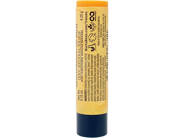 Burt's Bees Moisturizing Lip Balm, Vanilla Bean, 0.15 Ounce