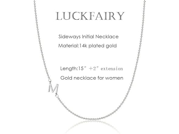 LuckFairy Initial Necklaces (N)