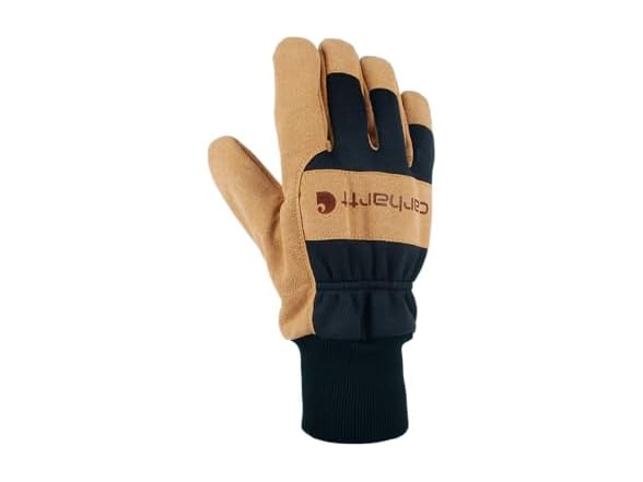 Carhartt Men (M) Synthetic Suede Knit Cuff Glove