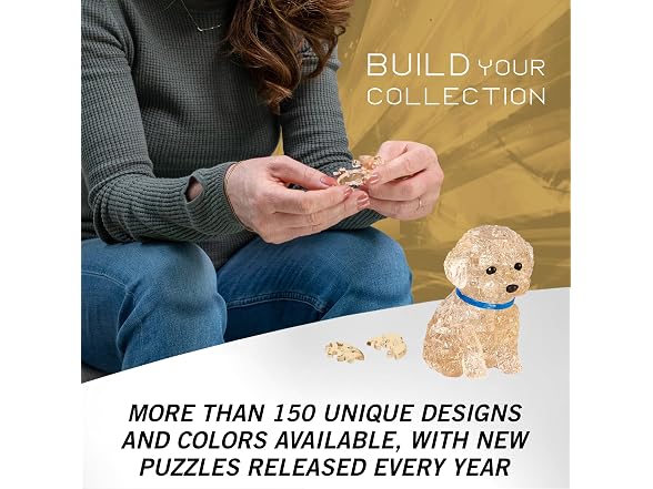 Apricot Poodle Crystal 3D Puzzle