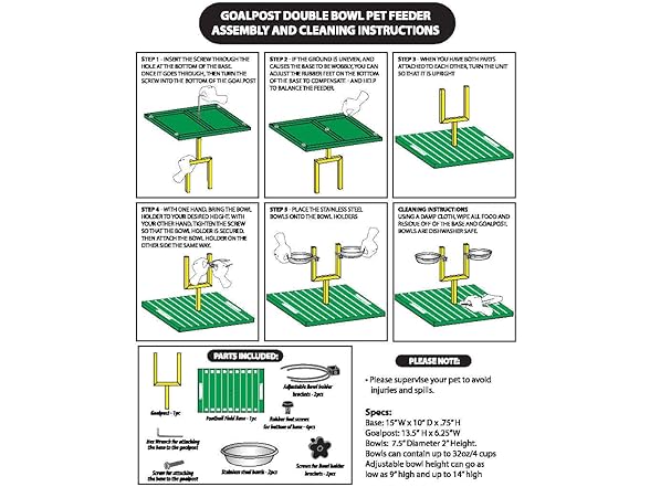 JAGUARS Dog Bowl Feeder