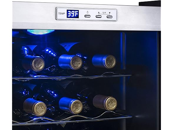 Newair Freestanding Wine Fridge - 27 Bottles