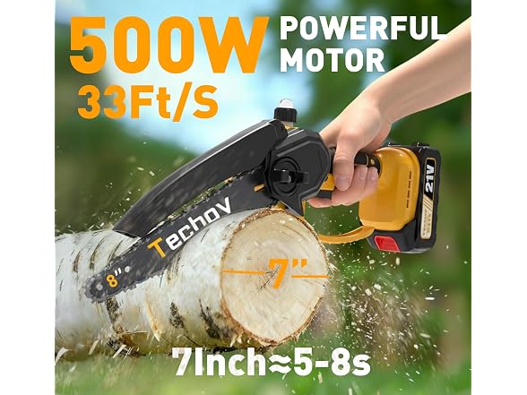 Tecboy Mini Electric Chainsaw Cordless