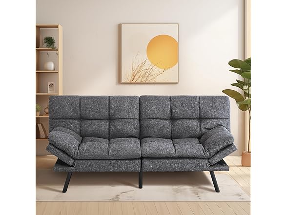 MUUEGM Futon Sofa Bed, Convertible Sofa
