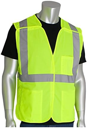 Worktex WT56005 2XL Worktex Breakaway Safety Vest, Two Poc