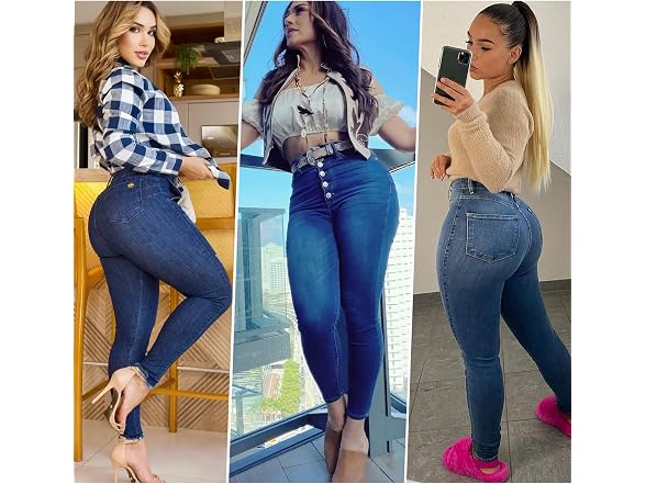 Bisual Women (12) High Waisted Butt Lifting Jeans