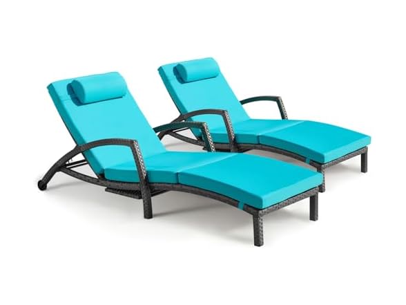 Chaise Lounge Chairs Wicker Patio Pool Lounge Chair