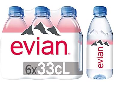 $4.99, Was $7.99, 37% Off! (6 Pk) evian Natural Spring Water, 11.16 oz dealfomo