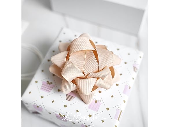 LiBongTa Gift Bows Rose Gold 4.5" (6pk)