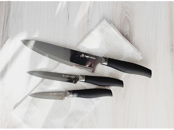 Nonstick Titanium Plated 3pc Knife Set