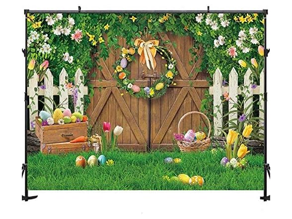 Maijoeyy Vinyl 7x5ft Green Easter