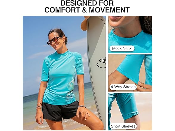 Kanu Surf Women Marina UPF 50 Short Sleeved & Top