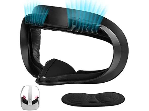 VR Facial Interface and Foam Replacement Set for Oculus Meta Quest 2