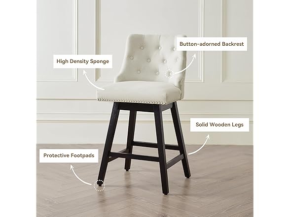 BFD Swivel Bar Stools, Set of 2