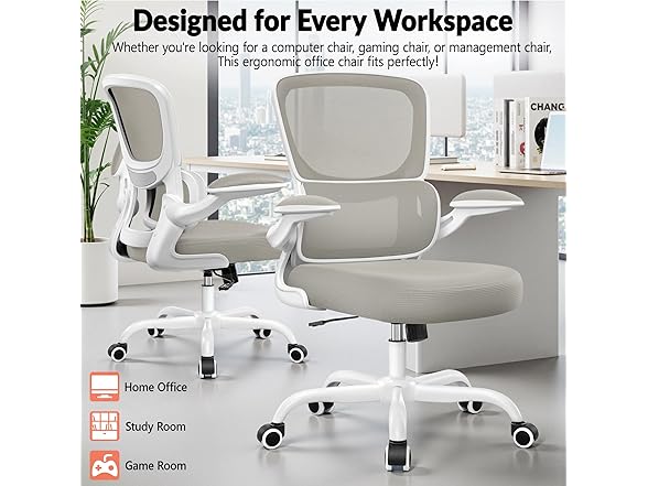 Bestfair W0893 2202 Office Chair LightGray