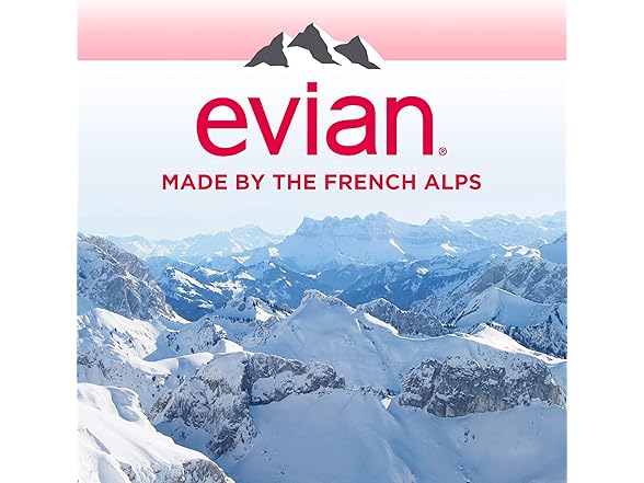 Evian Natural Spring Water, 1.5 L bottle (Pack of 12)