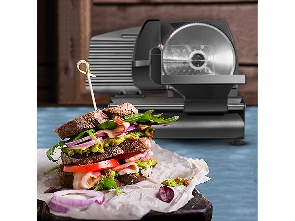 Chefman Electric Deli Slicer W Adjustable Slices