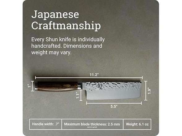 Shun Premier Nakiri Knife (5.5-Inch) Japanese Vegetable Knife