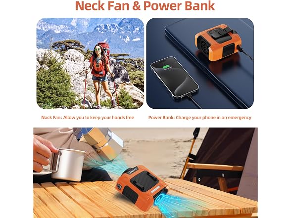 CHARMP 10000mAh Waist Fan 16000RPM