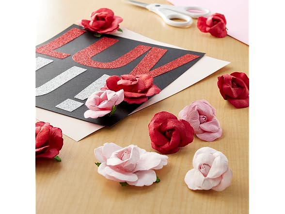 Recollections Pink & Red Paper Roses, 36ct.