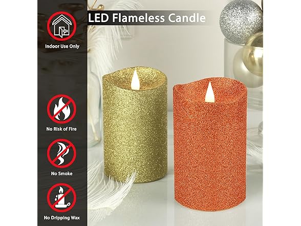 Softflame Softflame Real Wax Flameless LED Candles with Rem