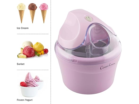 Classic Cuisine Ice Cream Maker 1QT Ice Cream Machine