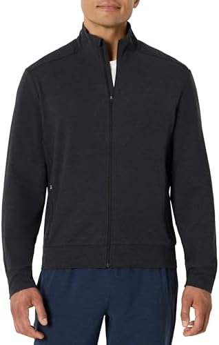 Amazon Essentials Men's Athletic Soft Performance Lightweight Zip Up Gym Workout Jacket