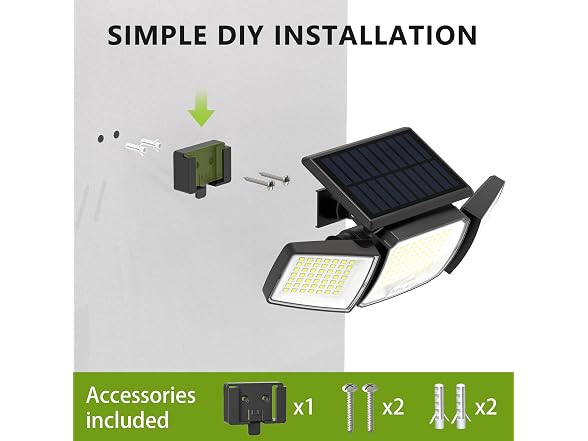 DAMINY Solar Motion Light 3-Head