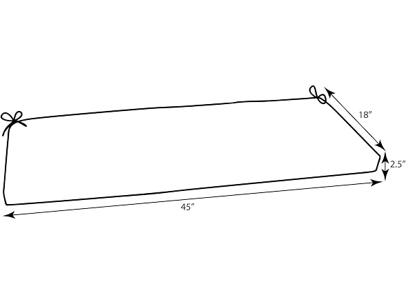 Pillow Perfect Swing Cushion, 18" x 45" - Gallery 3