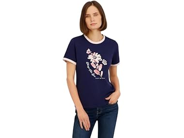 $8.99, Was $29, 69% Off! Spyder Womens Floral Chase The Sun Graphic SS Tee dealfomo