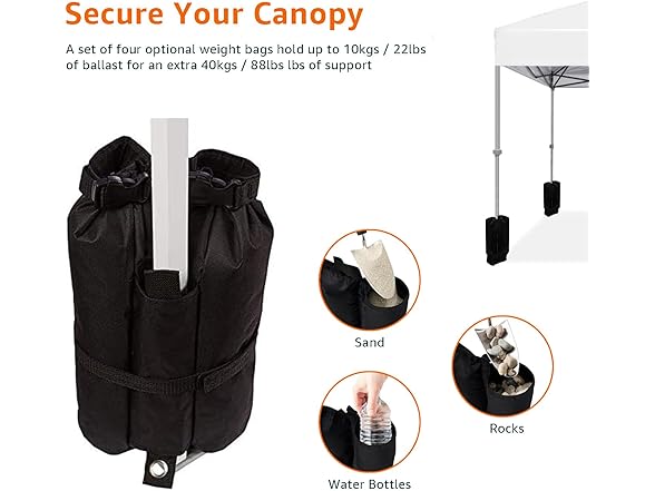 Amazon Basics 10x10 Canopy White