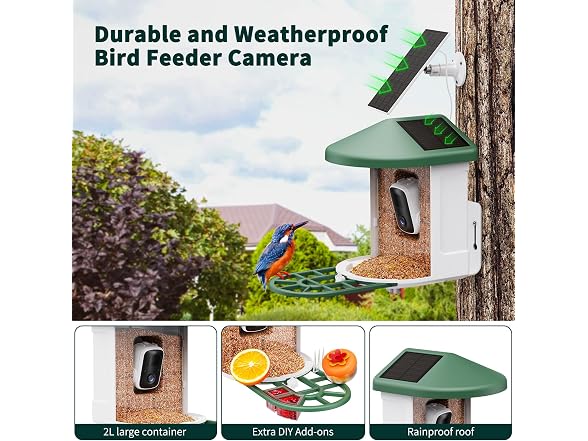 HARYMOR Bird Feeder with Camera